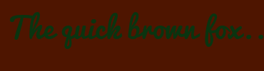 Image with Font Color 0A3410 and Background Color 4E1500